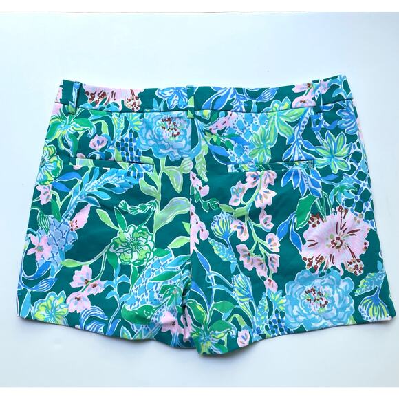 Lilly Pulitzer Callahan Short Mid Rise Hot on the Vine 5" Inseam Size 16 - Picture 5 of 10